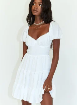 Princess Polly Danny Mini Dress  White Shop