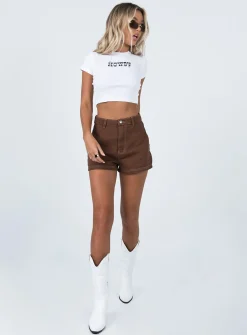 Princess Polly Darby A Line Short Brown Fashion