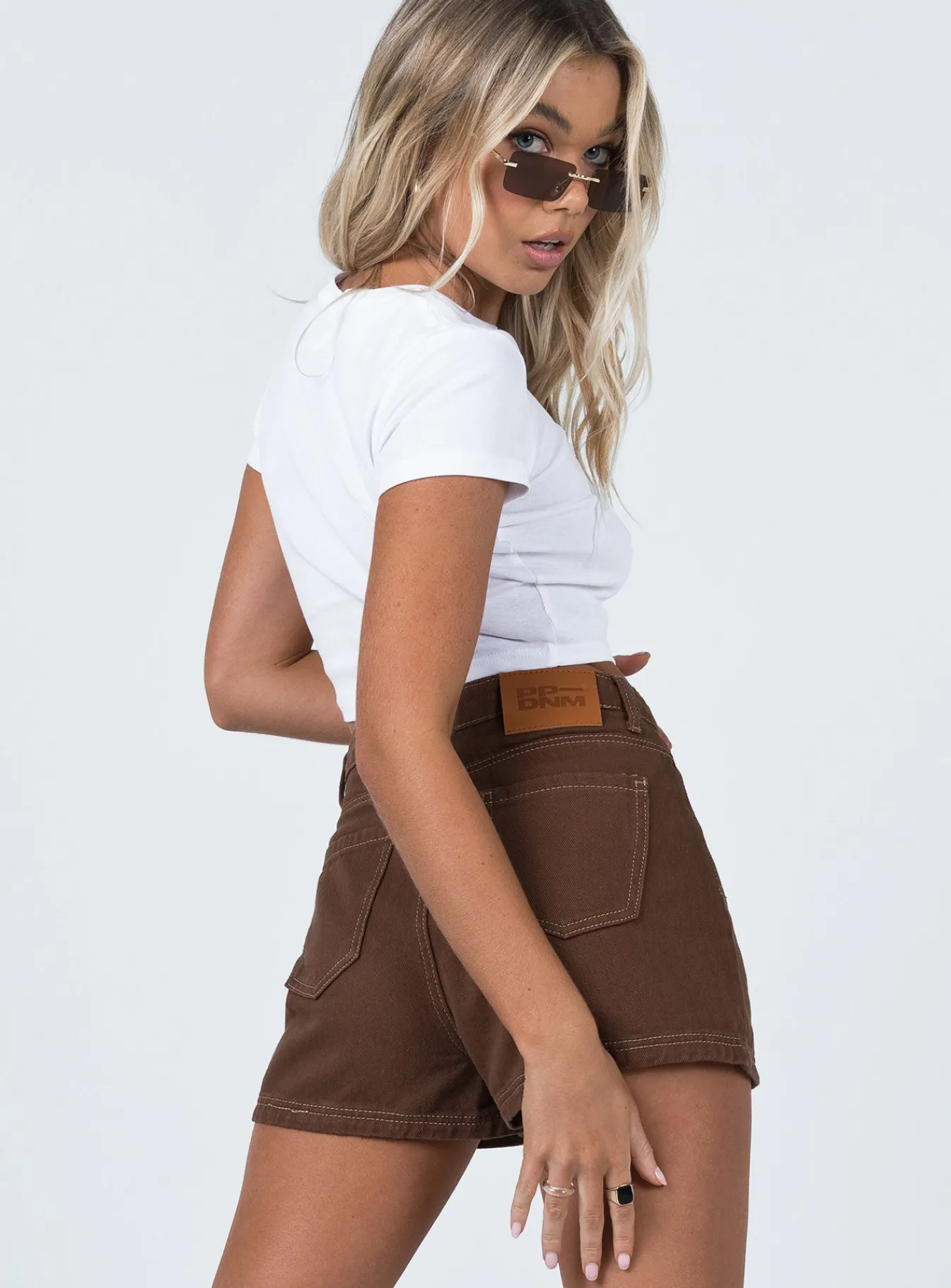 Princess Polly Darby A Line Short Brown Fashion
