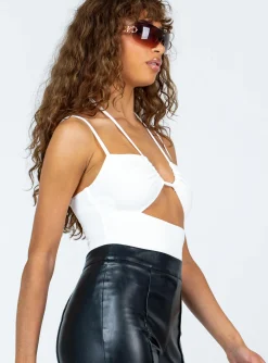 Princess Polly Dargo Bodysuit  White New