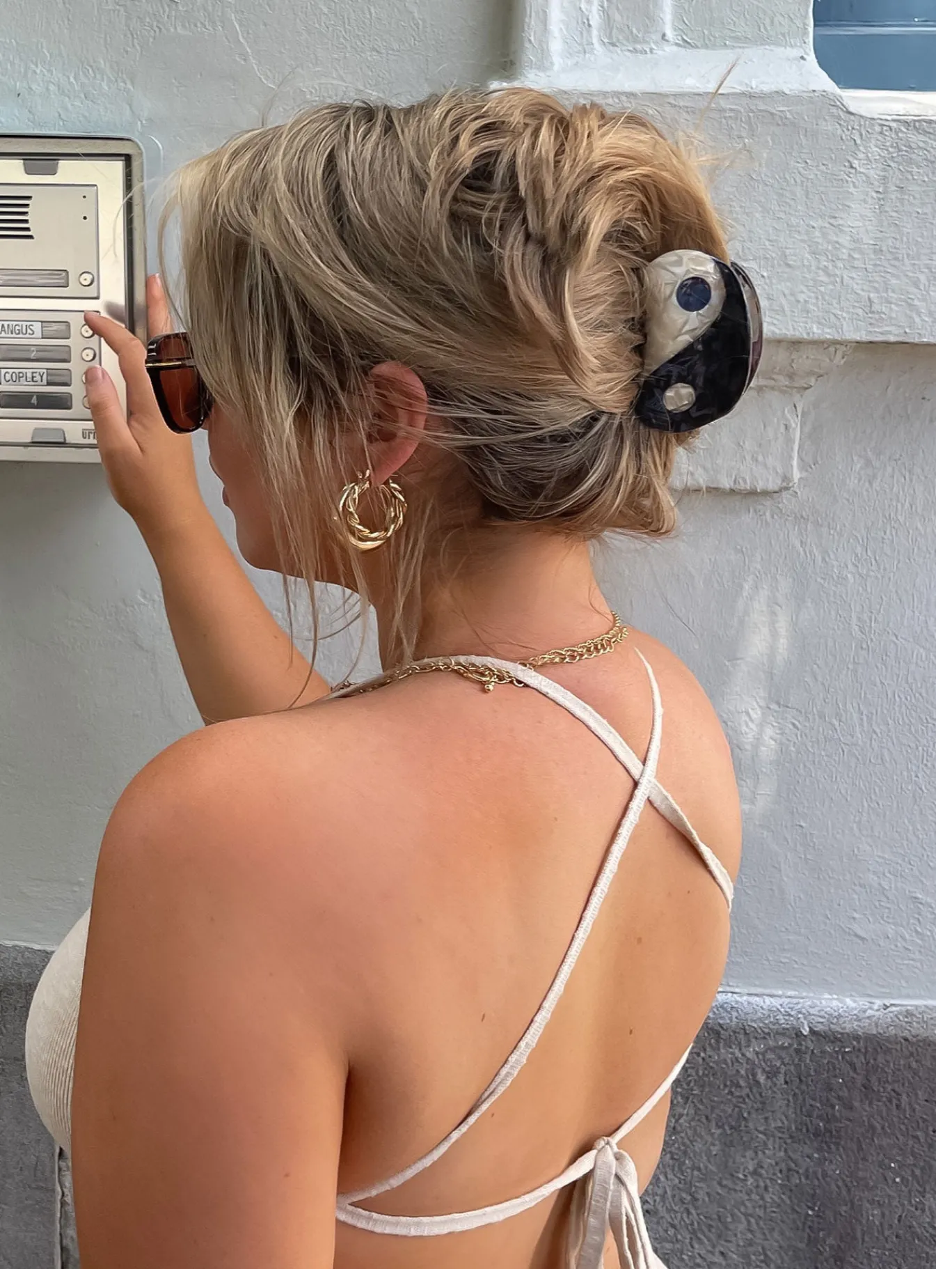 Princess Polly Daria Hair Clip Cream / Brown Cheap