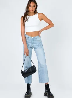 Princess Polly Darlington Crop Top White Hot
