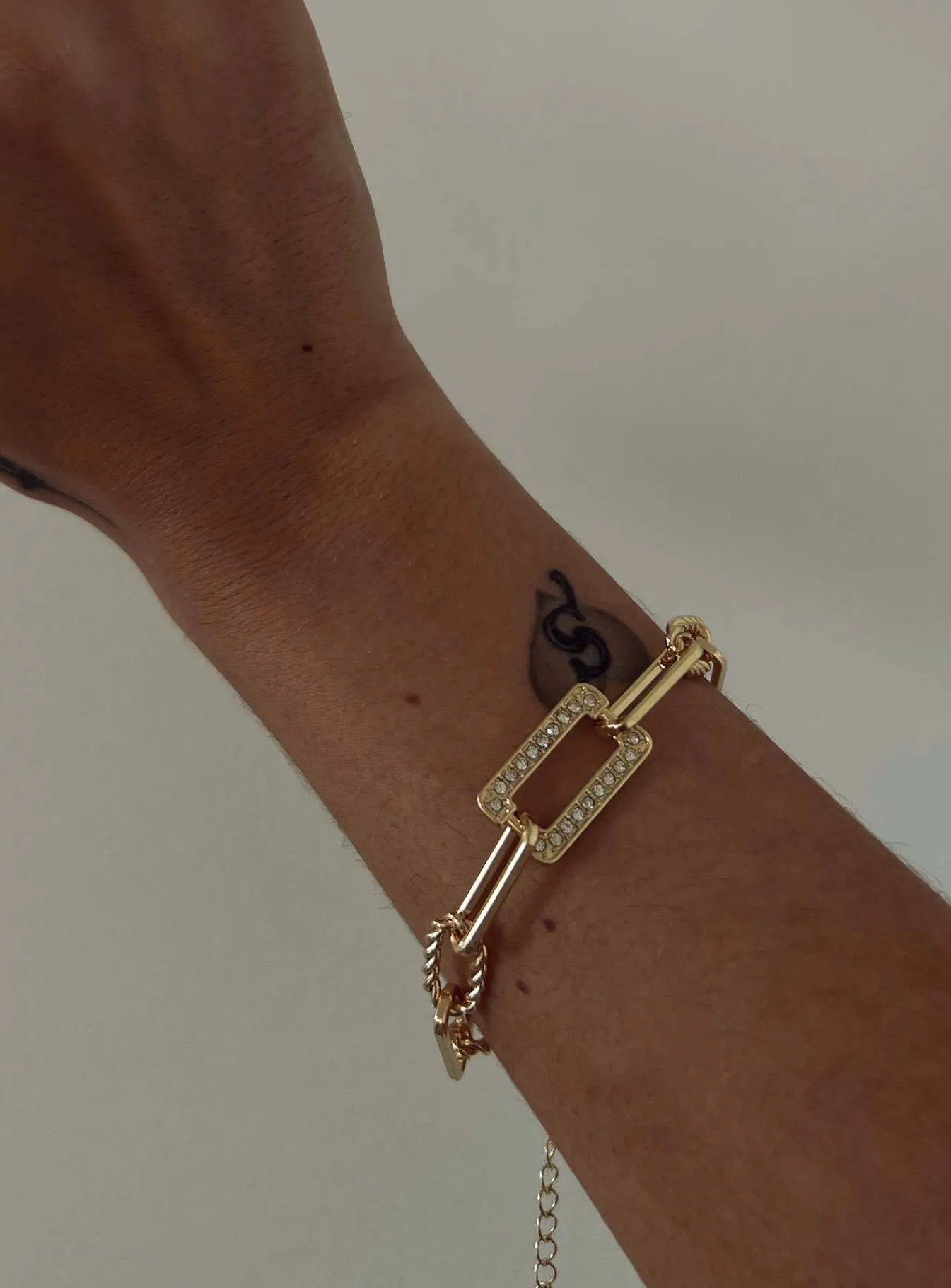 Princess Polly Darrow Chain Link Bracelet Gold Flash Sale