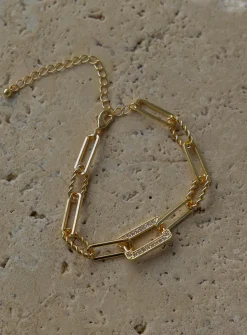 Princess Polly Darrow Chain Link Bracelet  Gold Flash Sale