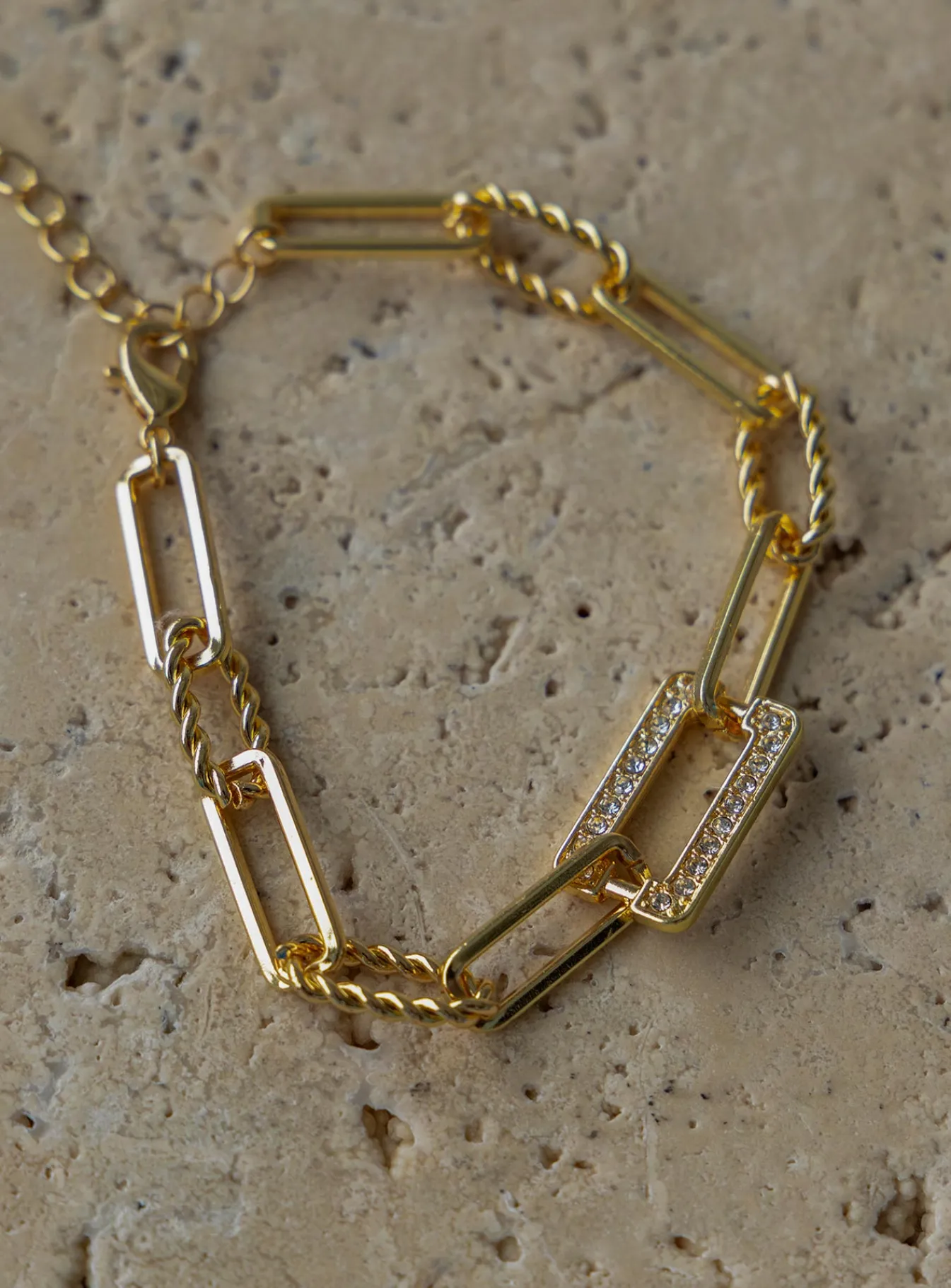 Princess Polly Darrow Chain Link Bracelet Gold Flash Sale
