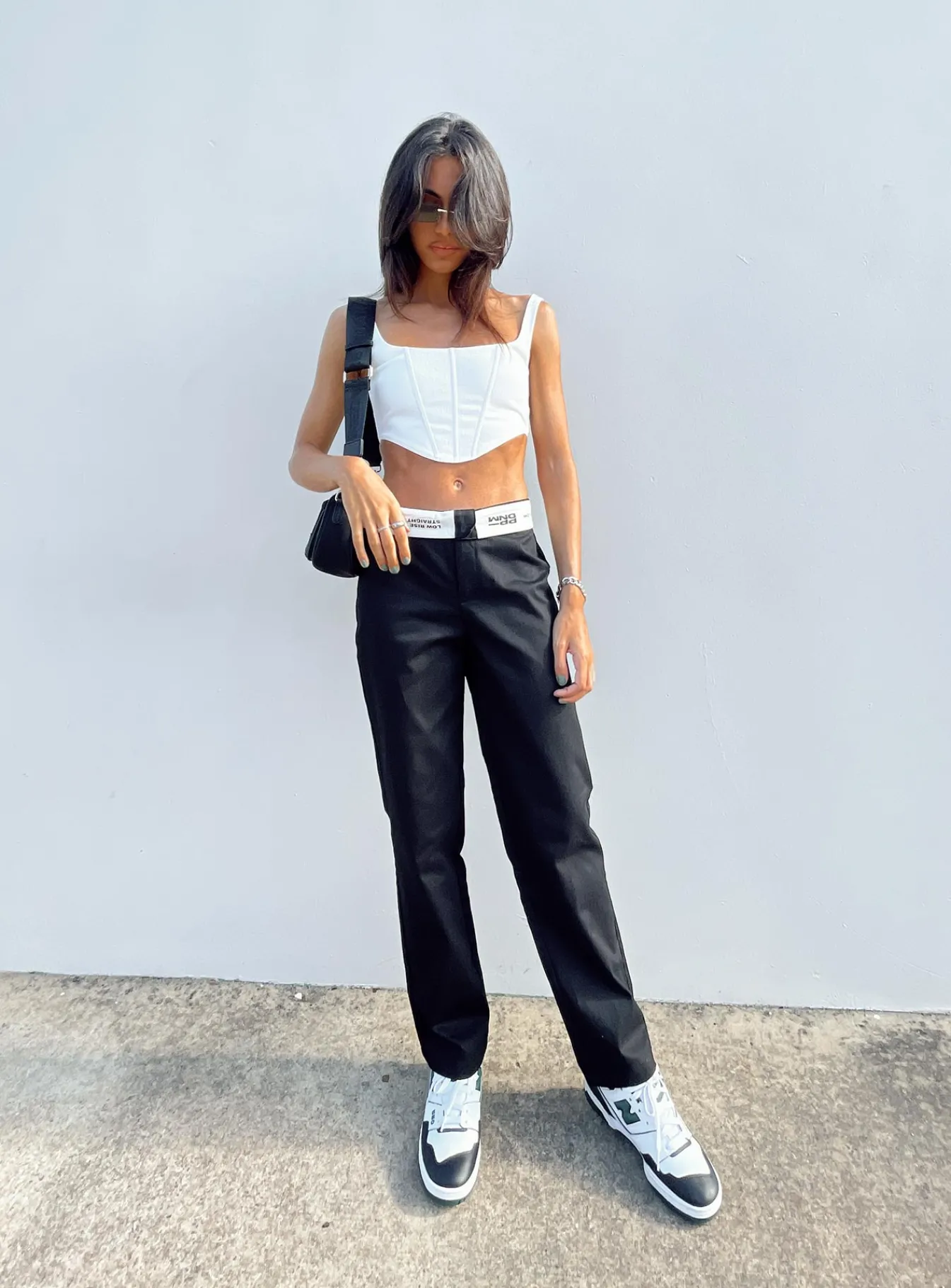 Princess Polly Dava Low Rise Pants Black Flash Sale