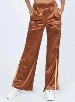 Princess Polly Dave Trackpants  Brown Best Sale