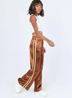 Princess Polly Dave Trackpants Brown Best Sale