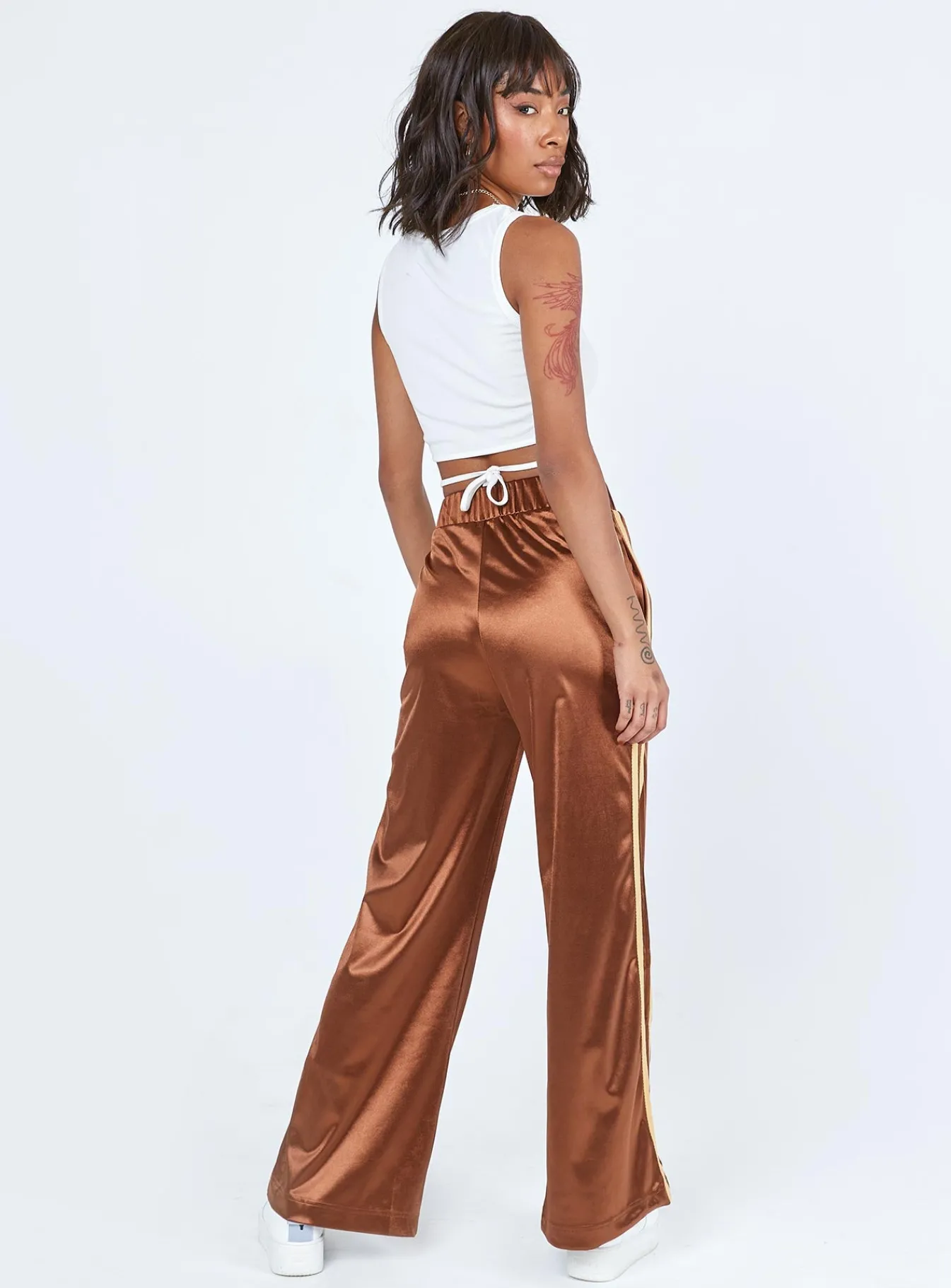 Princess Polly Dave Trackpants Brown Best Sale