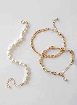 Princess Polly Davide Bracelet Pack Gold Outlet