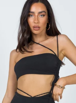 Princess Polly Davina Top  Black Sale