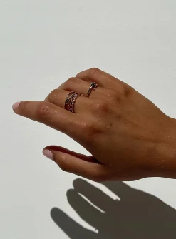 Princess Polly Dawney Ring Pack Gold Hot