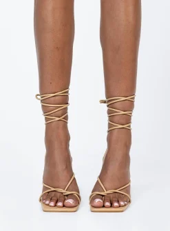 Princess Polly Dawson Heels  Camel Shop