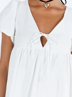 Princess Polly Daxton Mini Dress  White Store
