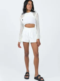 Princess Polly Day Dream Shorts White Fashion