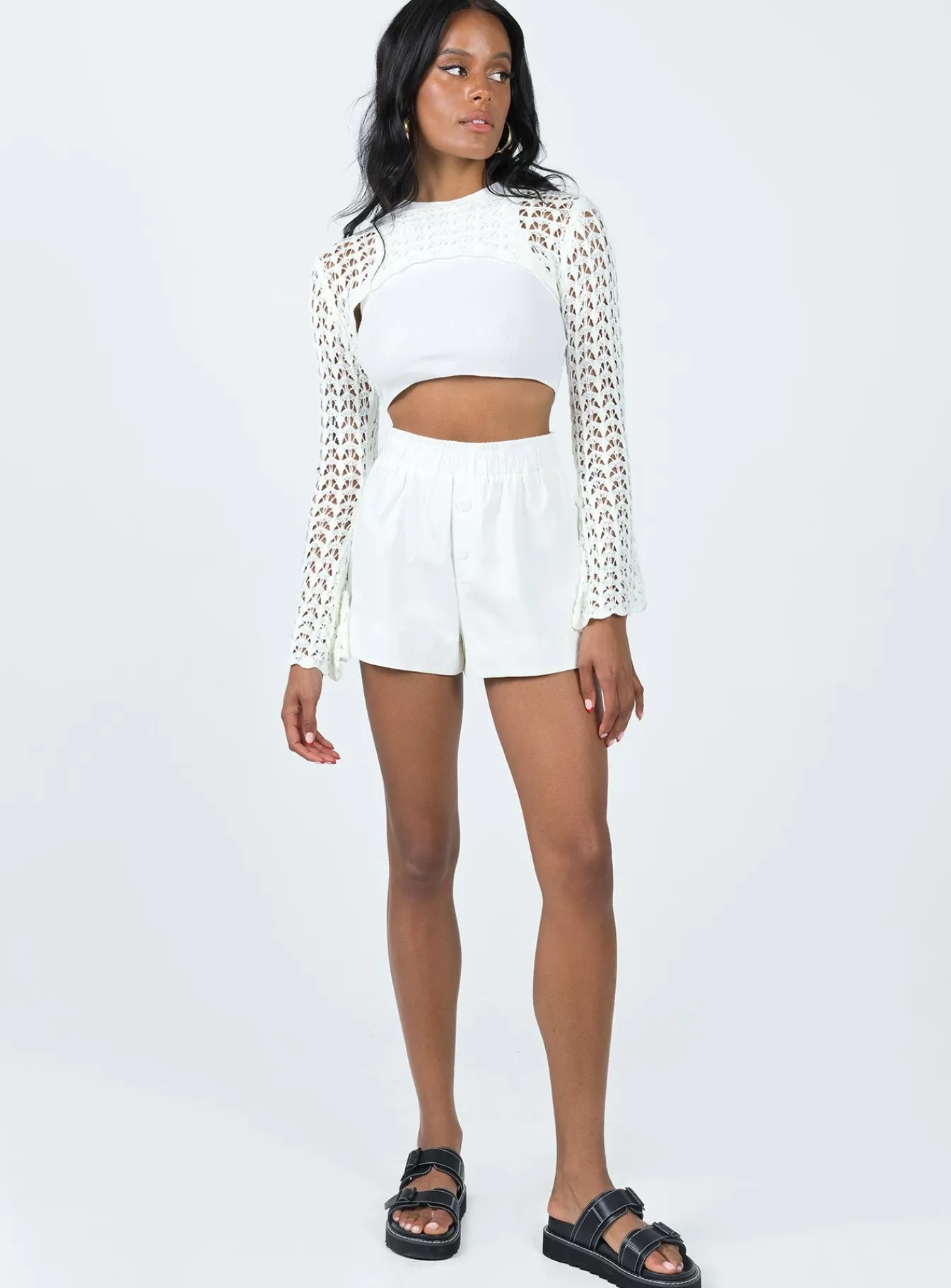 Princess Polly Day Dream Shorts White Fashion