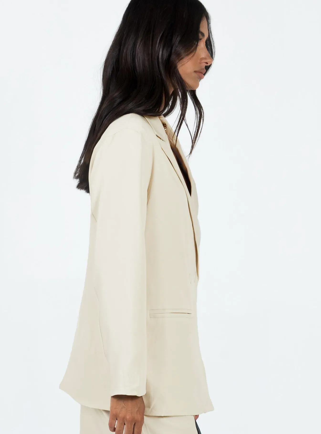 Princess Polly Deagon Blazer Cream Store