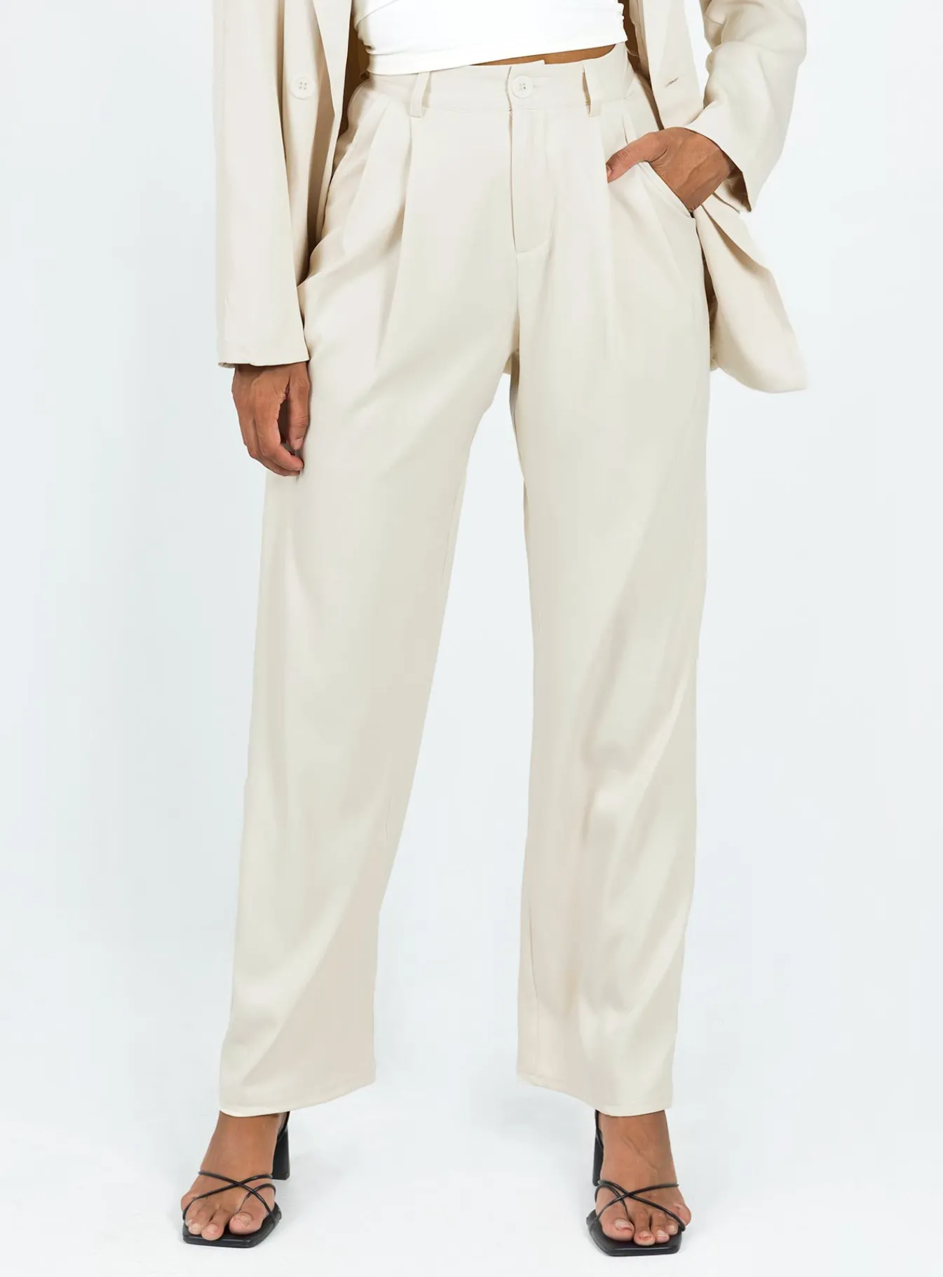 Princess Polly Deagon Pants Cream Sale