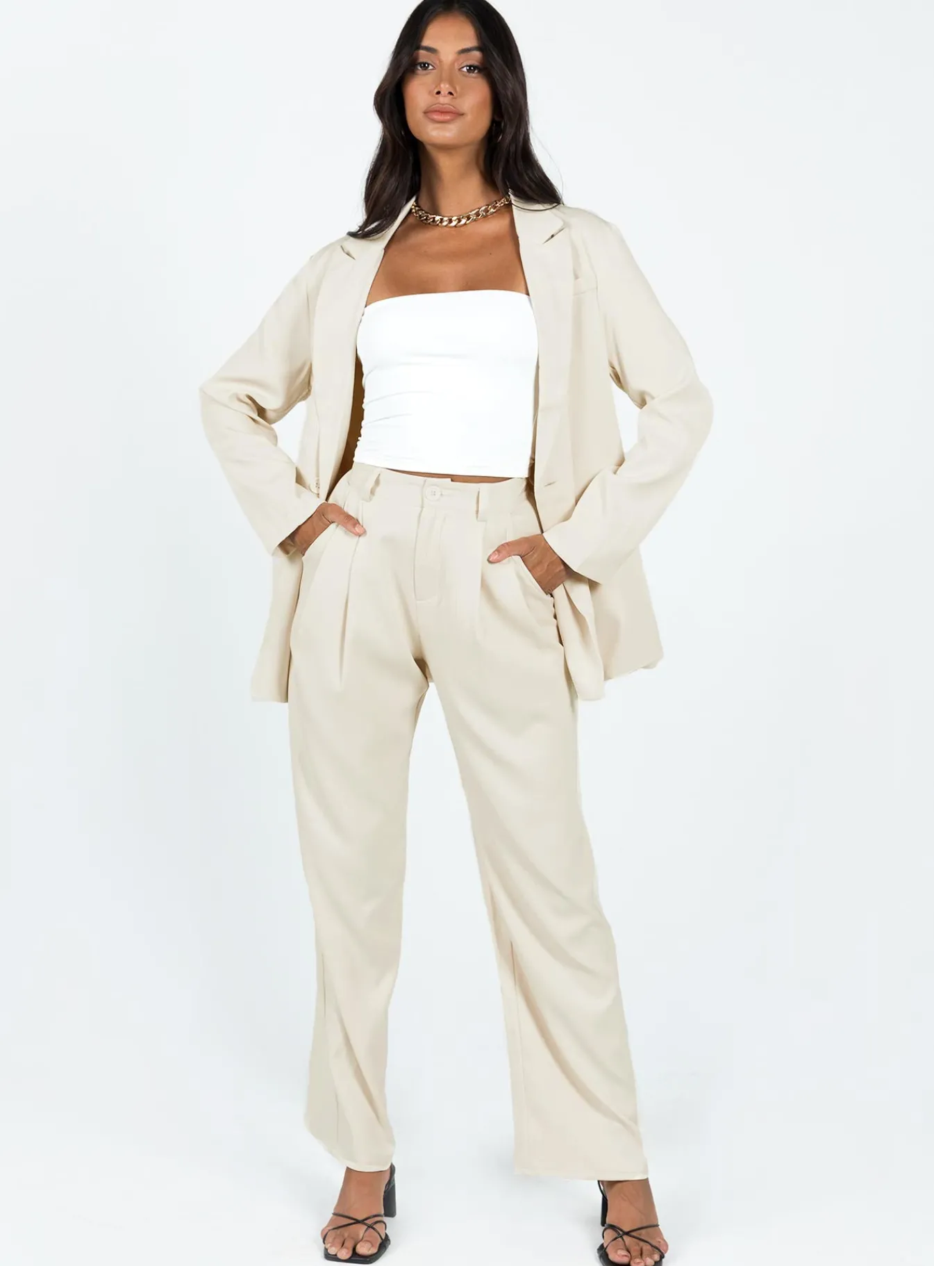 Princess Polly Deagon Pants Cream Sale