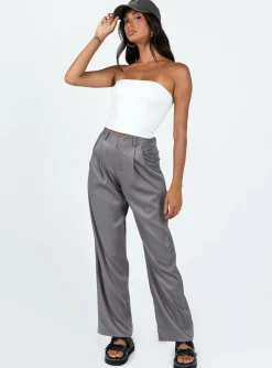 Princess Polly Deagon Pants  Grey Cheap