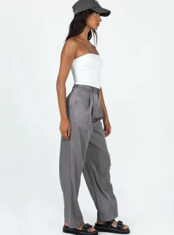 Princess Polly Deagon Pants  Grey Cheap
