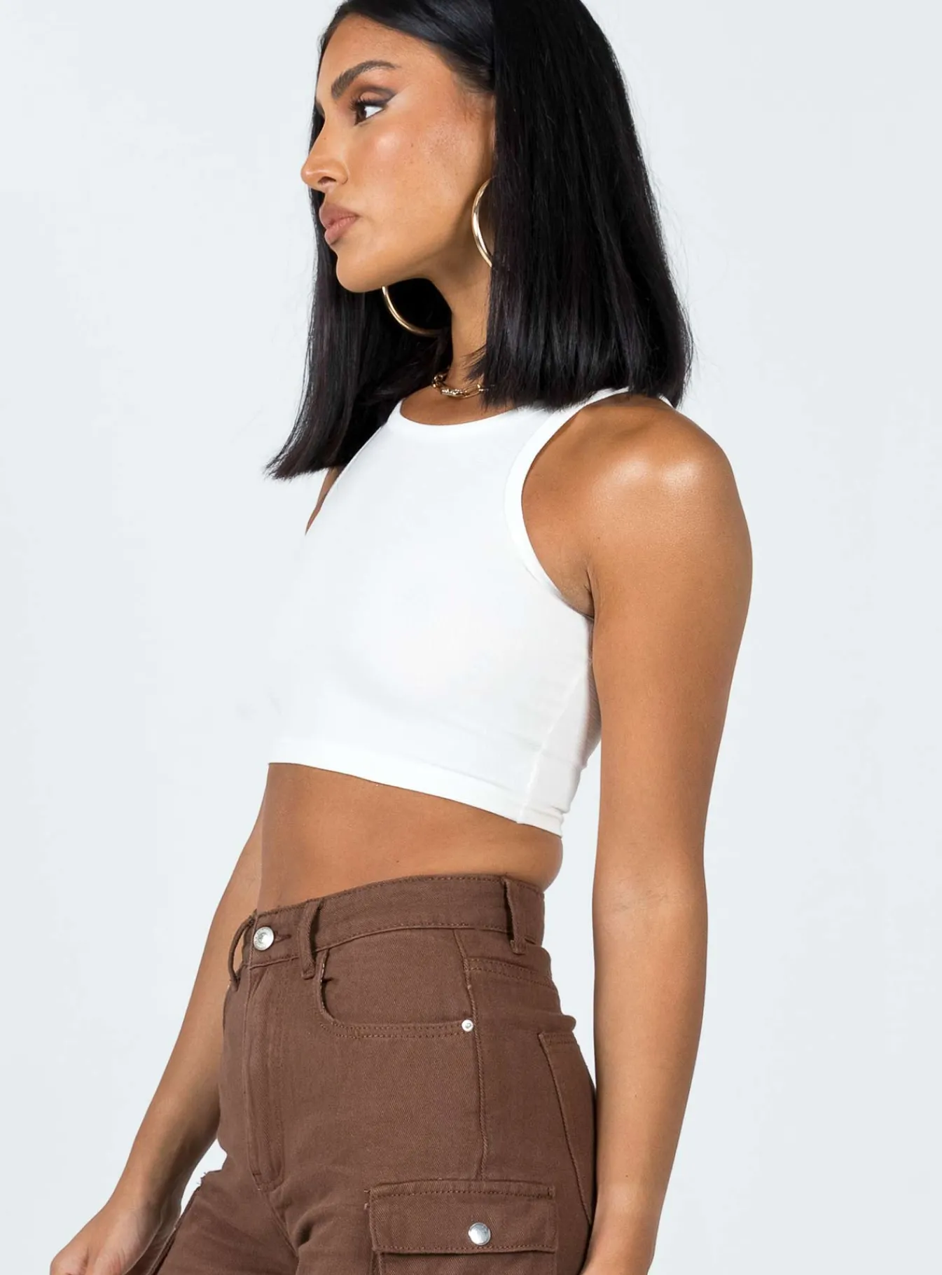 Princess Polly Deigo Tank White Best Sale
