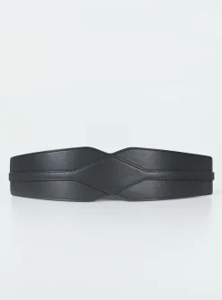 Princess Polly Deja Belt  Black New
