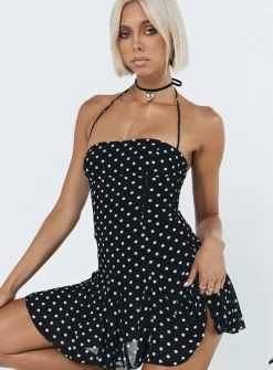 Princess Polly Delamere Mini Dress Black / White Discount