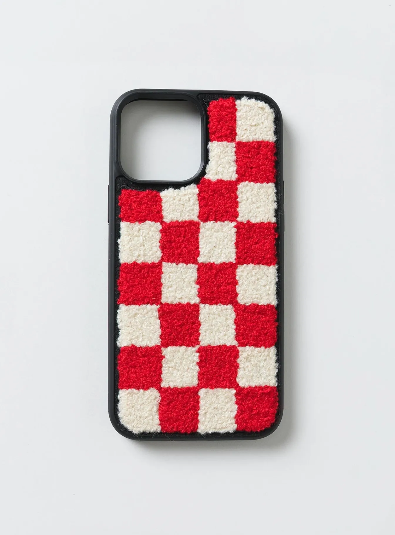 Princess Polly Delano Check Textu Iphone Case Red Clearance