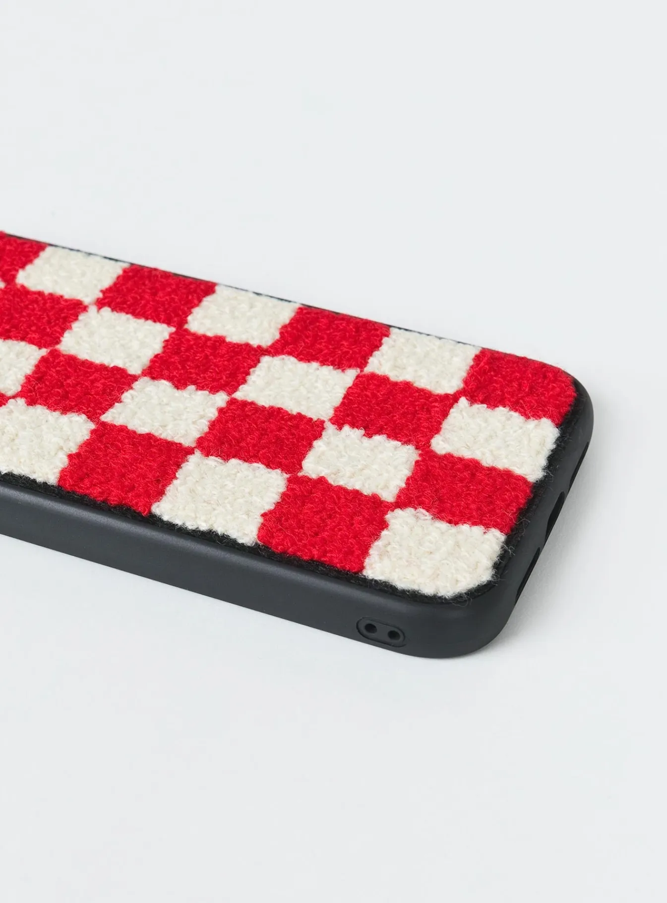 Princess Polly Delano Check Textu Iphone Case Red Clearance
