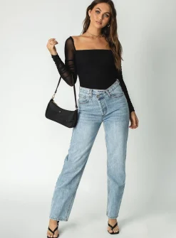 Princess Polly Delany Bodysuit  Black Fashion