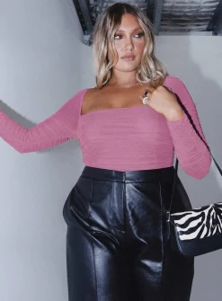 Princess Polly Delany Bodysuit  Pink Fashion