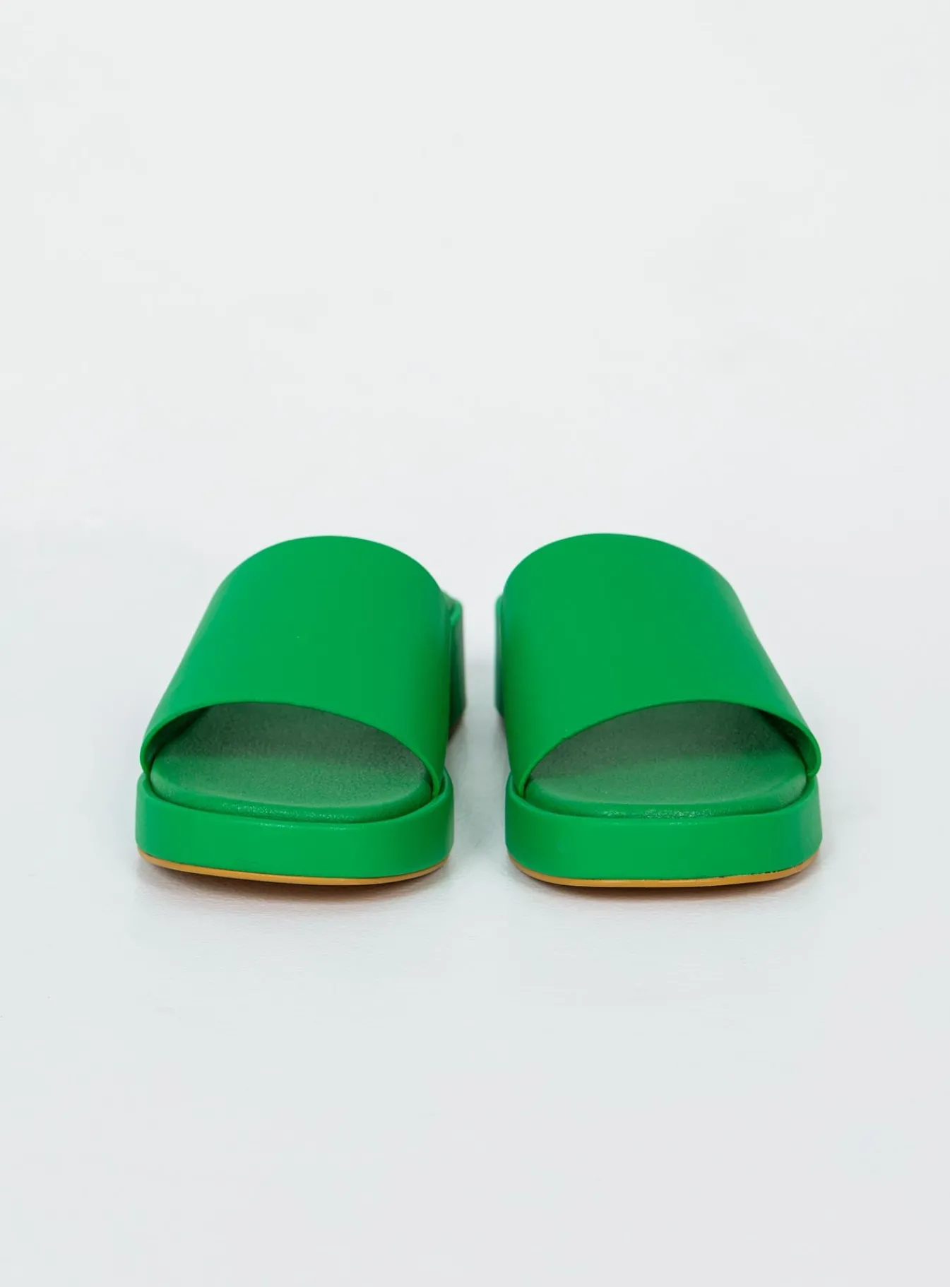 Princess Polly Delia Sandals Primary Green Flash Sale