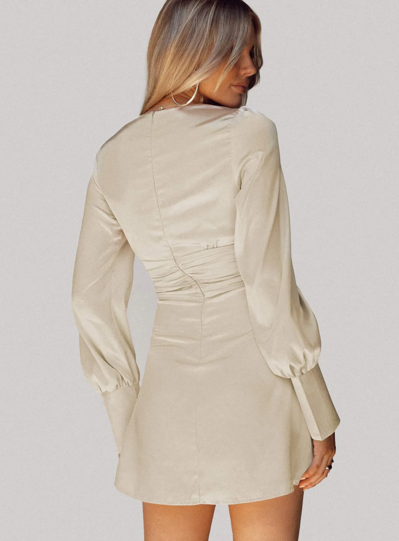 Princess Polly Deliah Mini Dress Champagne Outlet