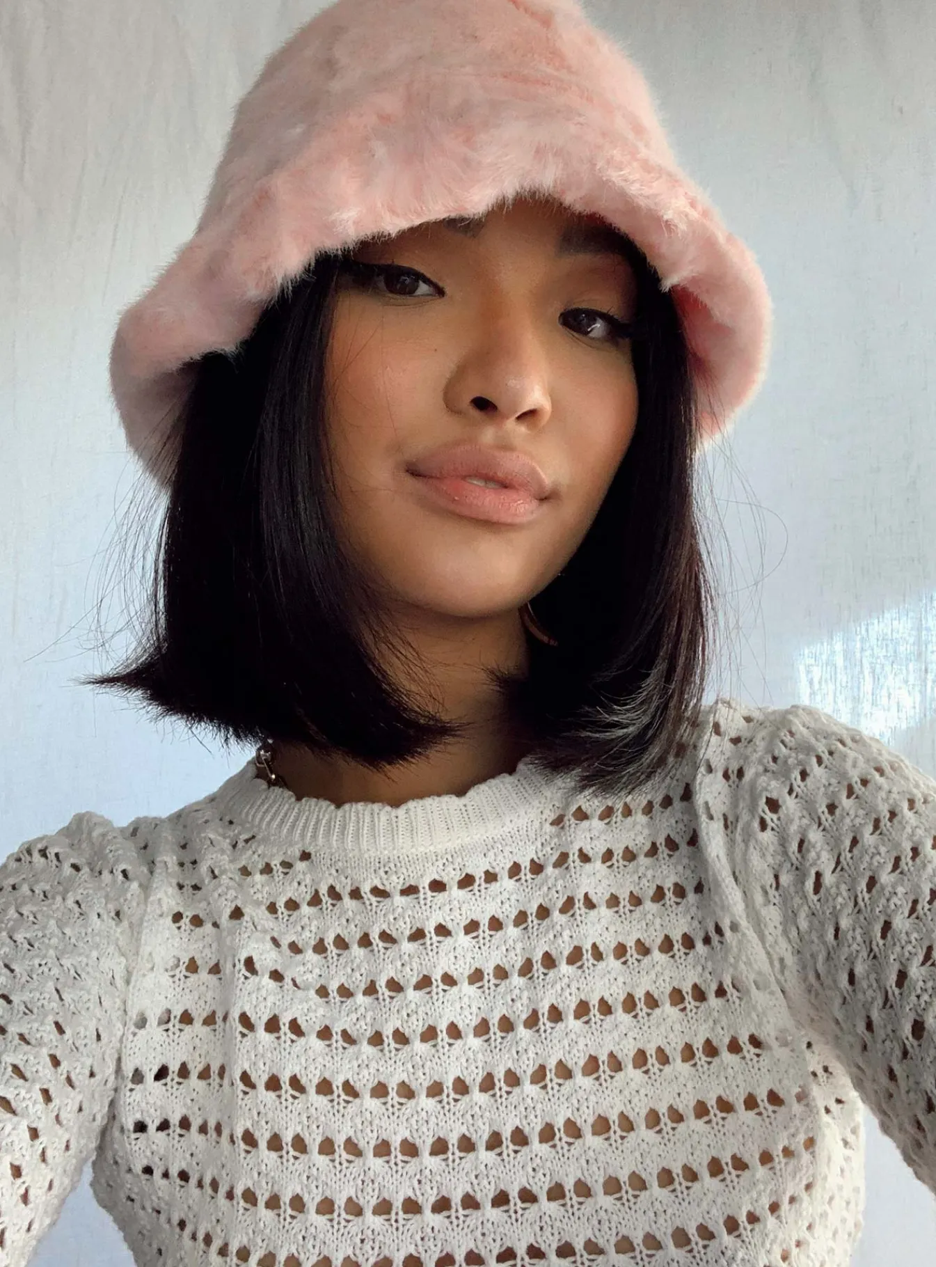 Princess Polly Delvey Fluffy Hat Pink Cheap