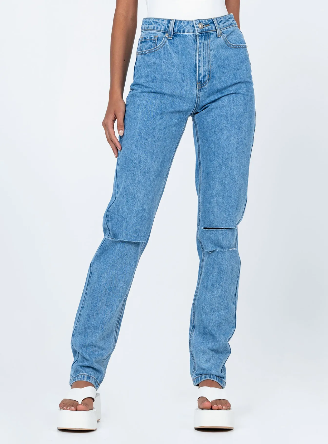 Princess Polly Demmi Skinnyjeans Denim Flash Sale