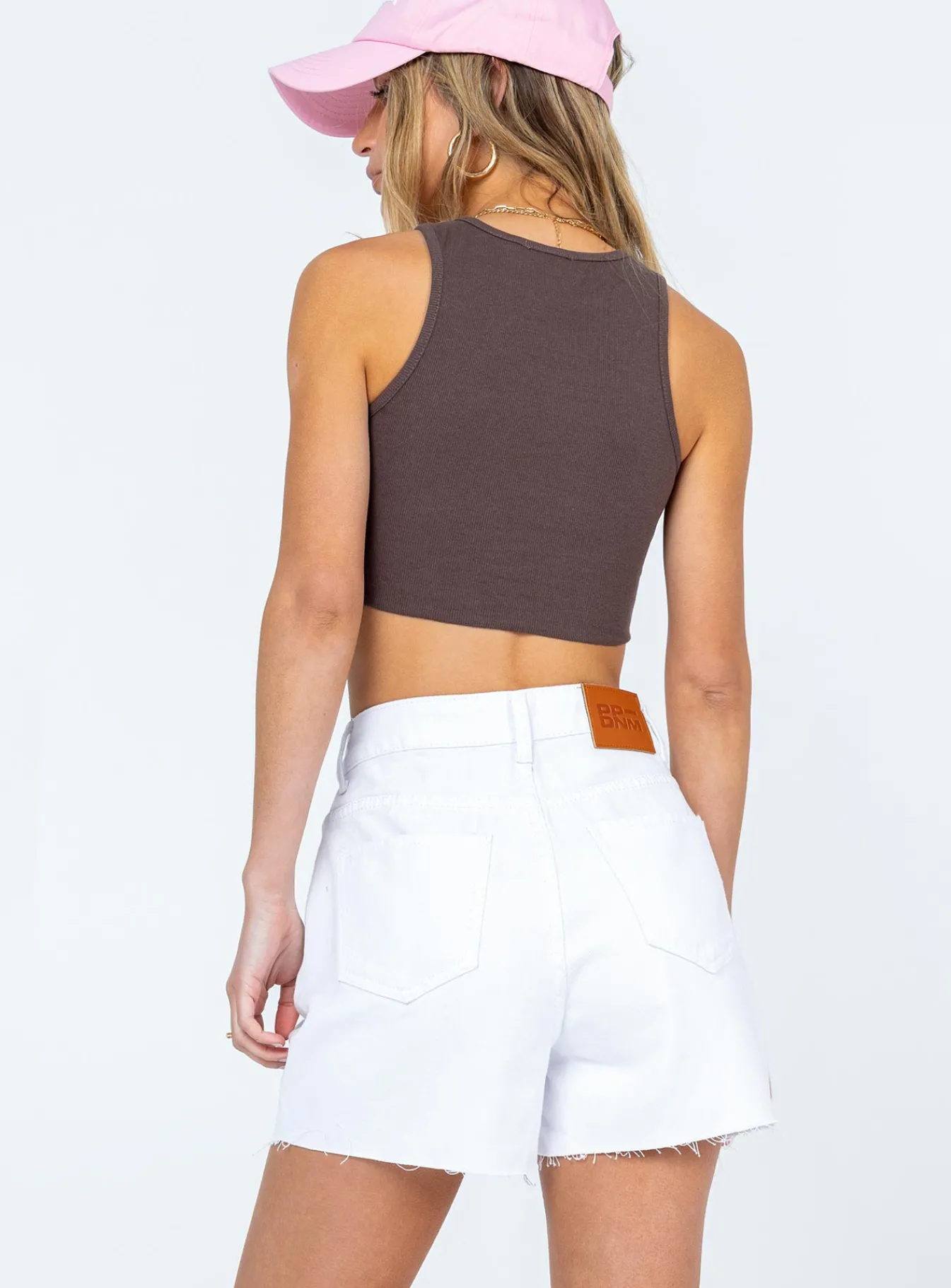 Princess Polly Deni Denim Shorts White Cheap