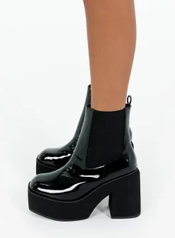Princess Polly Denver Boots Black Shop