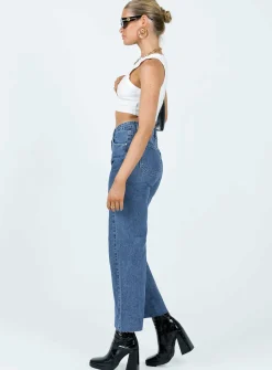 Princess Polly Denver Denim Jeans  Dark Wash Fashion