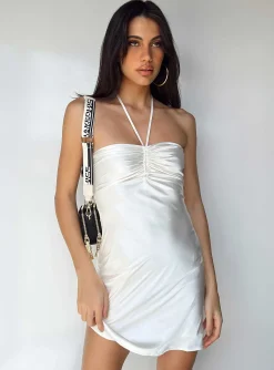 Princess Polly Desmond Mini Dress  White New