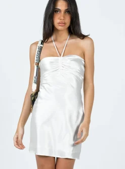 Princess Polly Desmond Mini Dress  White New