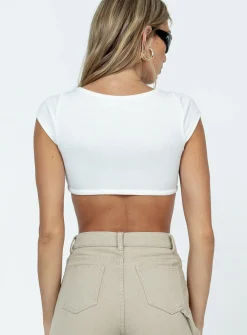 Princess Polly Desmond Top White New
