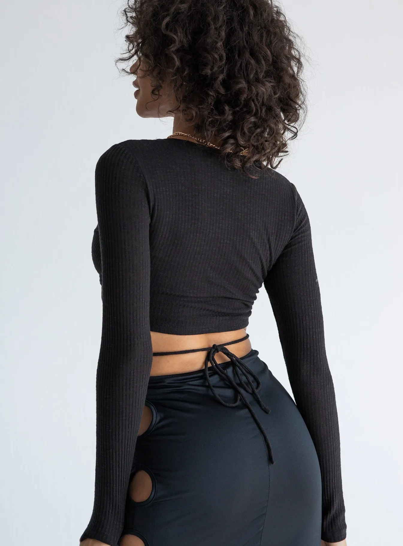 Princess Polly Despina Long Sleeve Top Black Fashion
