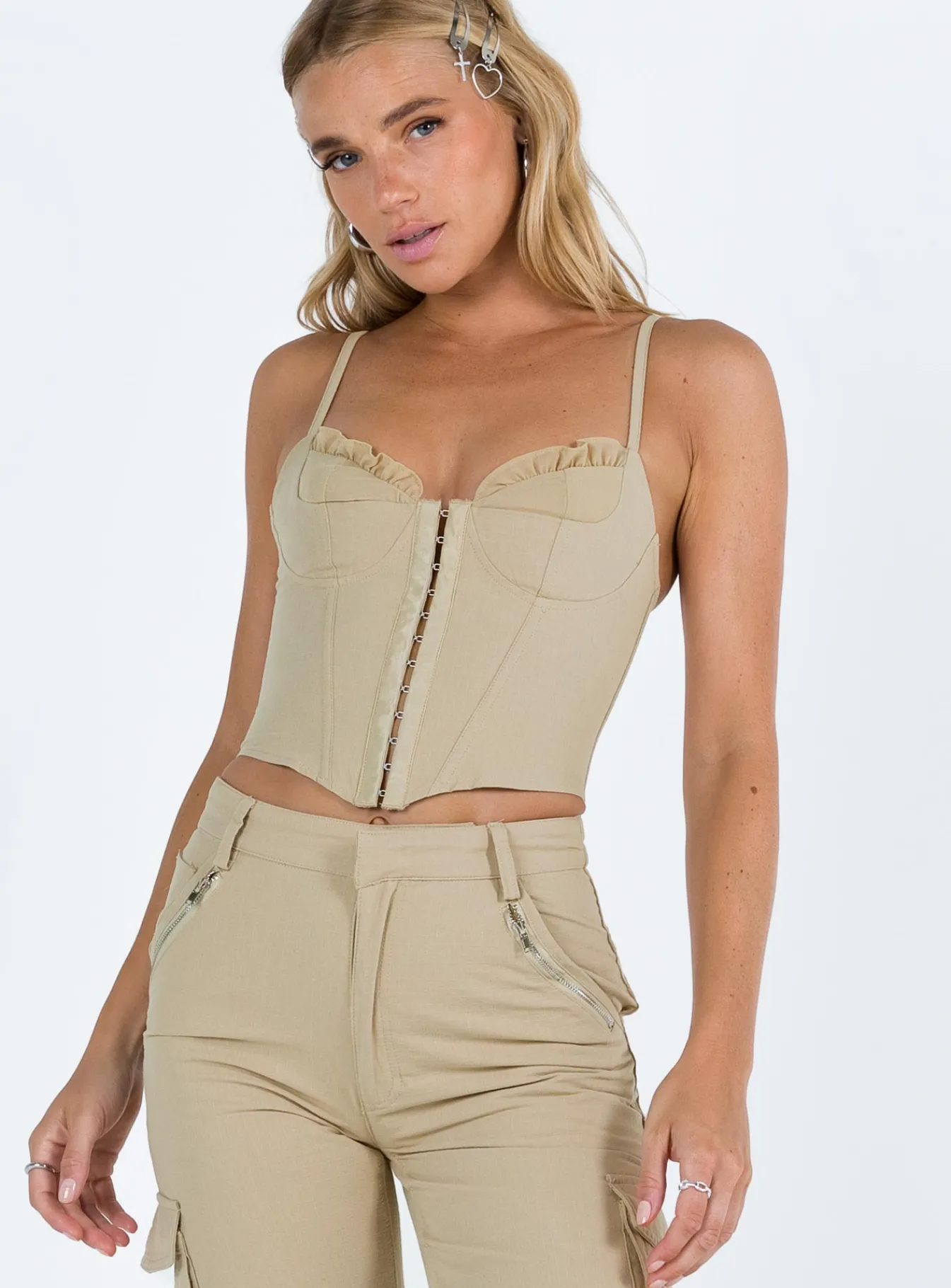 Princess Polly Destiny Top Taupe Sale