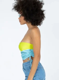 Princess Polly Deven Top/ Green Blue Store