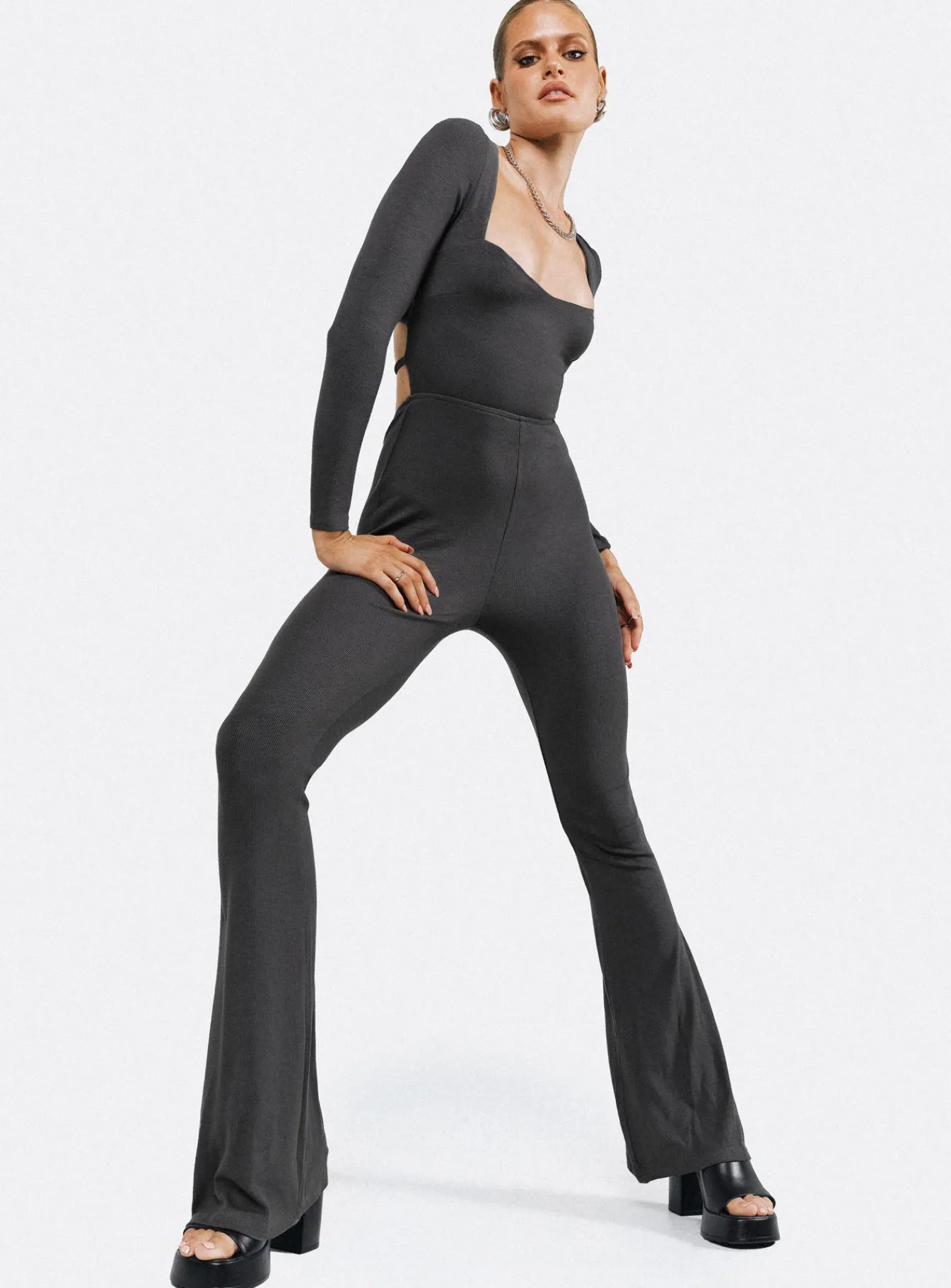 Princess Polly Devera Jumpsuit Slate Store