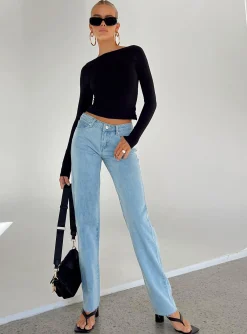 Princess Polly Dexter Low Waist Jean  Denim Outlet