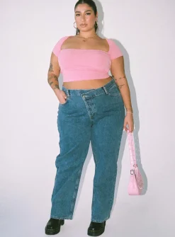 Princess Polly Dianne Topcurve Pink Discount