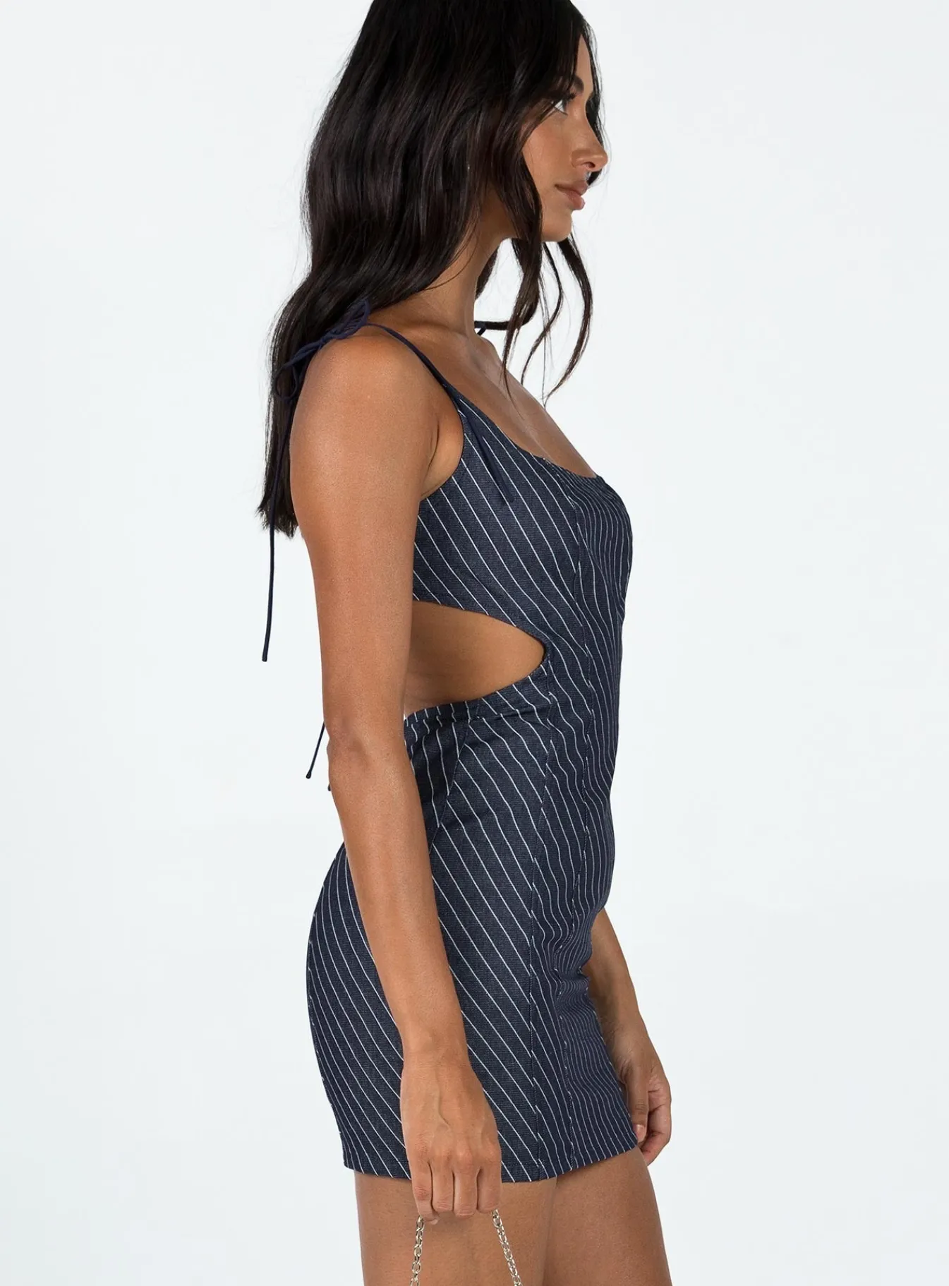 Princess Polly Diez Mini Dress Denim Stripe Best Sale