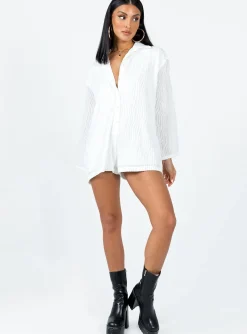 Princess Polly Dimitry Romper White Best Sale
